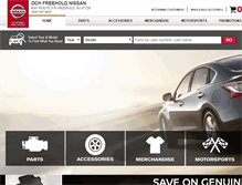 Tablet Screenshot of freeholdnissanparts.com